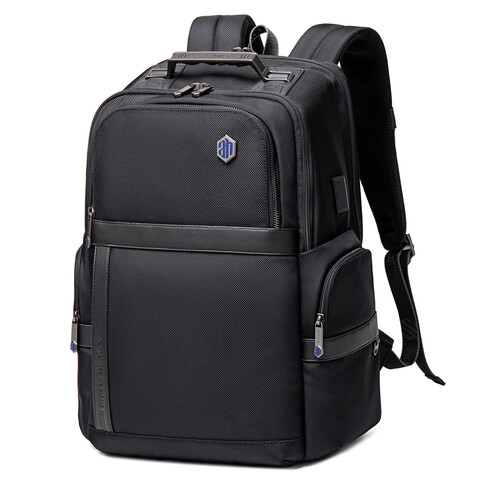 Arctic Hunter Casual Backpack Water Resistant College School Bag With Built in USB Port For Unisex B00489 Black