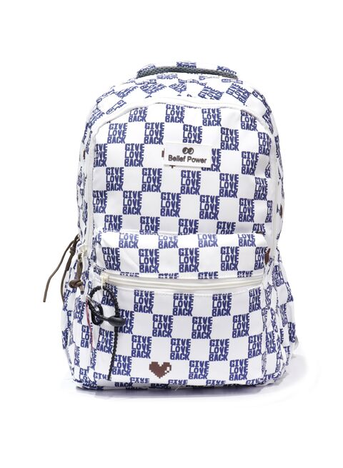 School Backpack For Girls, Made Of High Quality Nylon Blend, White