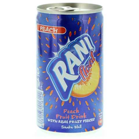 Rani Juice Float Peach Fruit Flavor With Real Fruit Pieces 180 Ml