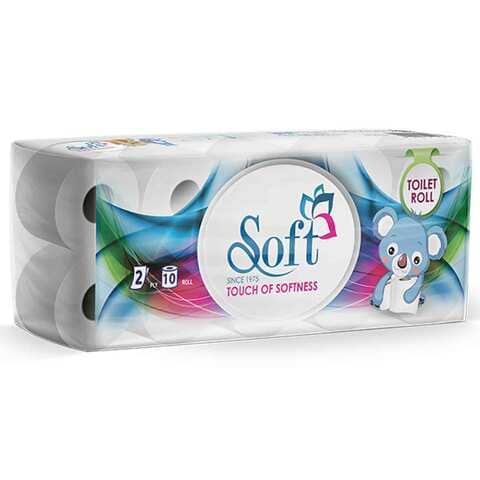 Soft Toilet Roll 450 Sheet 2 Ply 10 Rolls