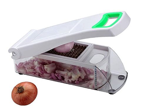 Kuber Industries Plastic 2 in 1 Vegetable and Fruits Cutter/Slicer (Multicolour, CTKTC01751)
