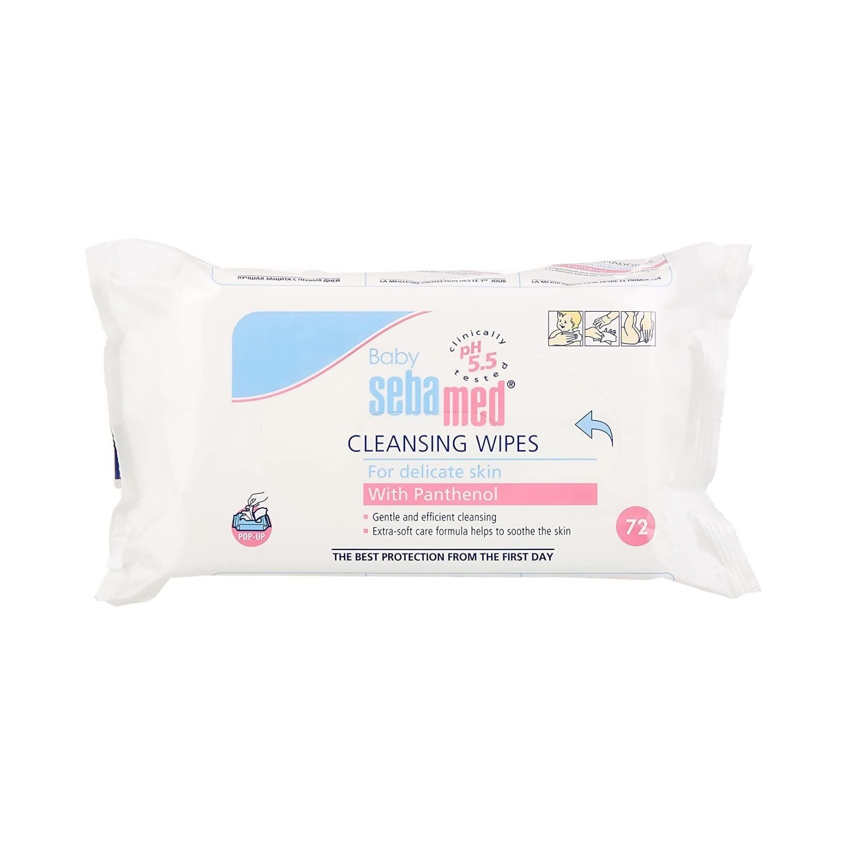 Buy Sebamed Baby Cleansing Wipe 72 Pieces Online Shop Baby Products