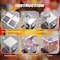Aiwanto 4Pcs Baby Decoration Baby Shower Decoration Transparent Boxes Baby Birthday Decoration Items  BABY Boxes Baby Shower Decorations for Boy Girl Birthday Party (White)
