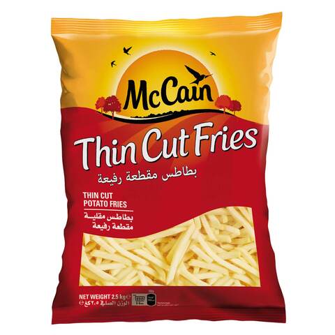 Buy McCain Thin Cut Potato French Fries 2.5kg in Saudi Arabia