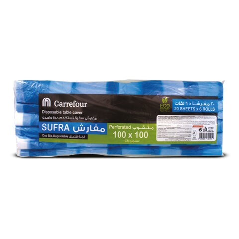 Carrefour sufra roll 100 x 100 cm 20 sheet x 6