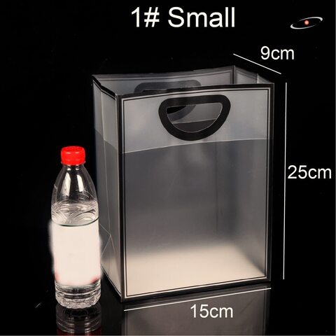 Clear Tote Bags 30*30*15cm PVC Plastic Tote Bag With Handles for