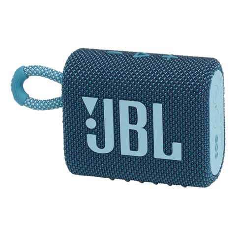 JBL Go 3 Portable Bluetooth Speaker Waterproof With JBL Pro Sound And Powerful Audio Blue