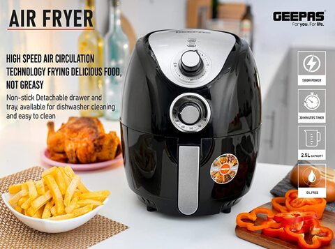 2.5 l air fryer shop capacity