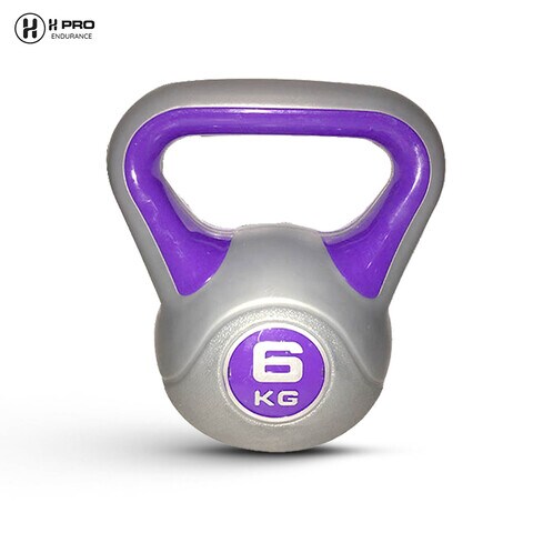 H Pro Plastic Kettlebell Weights, Strength Training Kettlebells For Weightlifting, Conditioning, Strength &amp; Core Training - 6 Kg