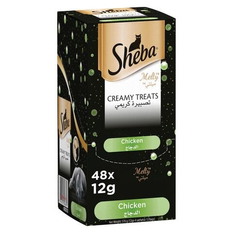Sheba Melty Chicken Flavour Creamy Treats 12g Pack of 4