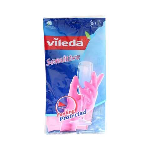 Vileda Sensitive Glove Small Pink