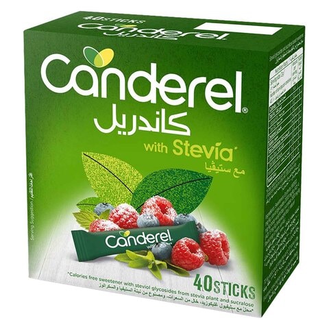 Canderel Sweeteners With Stevia Pack of 40