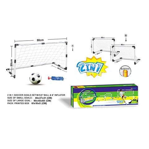 Chamdol 2-In-1 Football Sports Soccer Set White