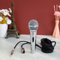 Olsenmark Professional Dynamic Wire Microphone - Metal Body - Echo Microphone - Sharp Sensitivity - High Quality Sound &amp; Low Noise - 5.0 X 5.6M Wire - On/Off Switch - No Battery