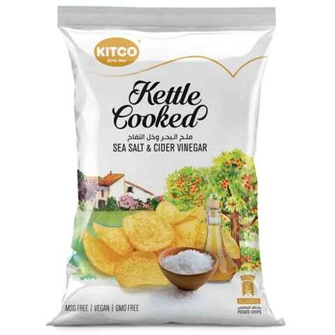 Kitco Kettle Cooked Chips Sea Salt And Cider Vinegar Flavor 40 Gram