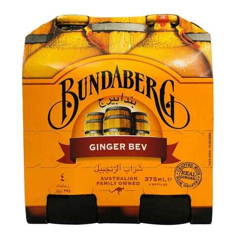 Bundaberg Ginger Bev Non-Alcoholic Beverage 375ml Pack of 4