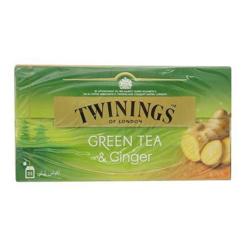 Twinings Green Tea And Ginger 25 Bags &times;1.6g