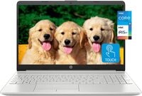 HP 15 Business Laptop, 15.6&quot; HD Touchscreen, 11th Gen Intel Core i5-1135G7 Processor, 16GB RAM, 512GB SSD, Silver (Intel Iris XE Graphics, Windows 11, Backlit Keyboard, KKE Mousepad)