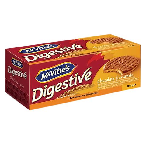 McVities Digestive Caramel Chocolate Biscuits 300g