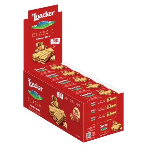 Loacker Classic Napolitaner Wafers 45g Pack of 25