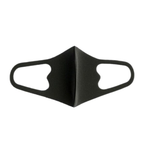 Sapu Washable Sponge Mask Black 5 Pieces