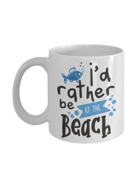 muGGyz Stay Beautiful And Stay Hydrated Printed Coffee Mug White