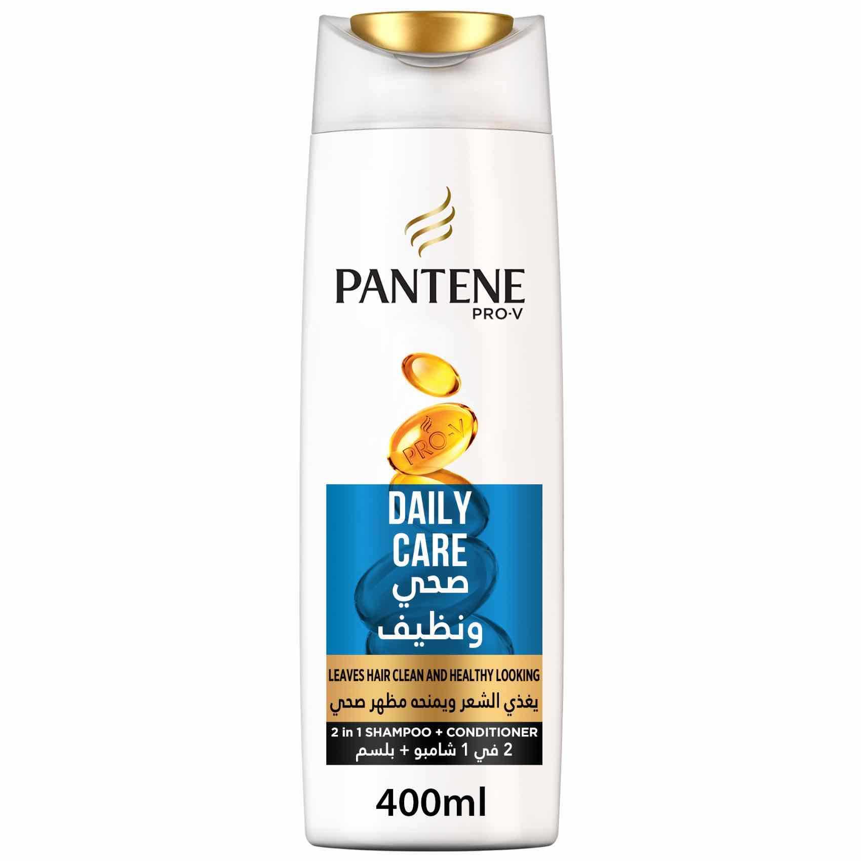 Buy Pantene Pro-V Daily 2 in 1 Shampoo 400ml Online - Shop Beauty Personal Care Carrefour UAE