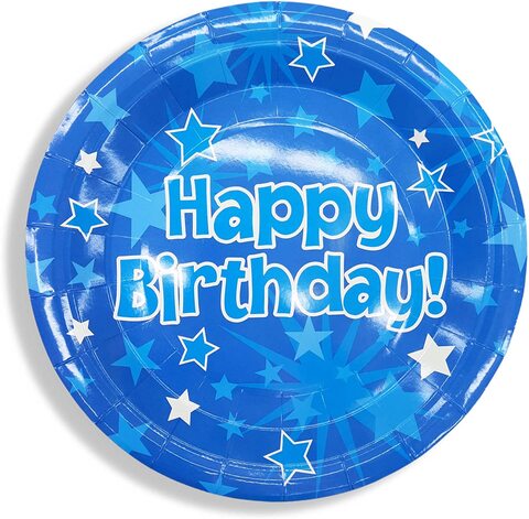 Pastel Blue 9 Inch Paper Plates - Party Warehouse
