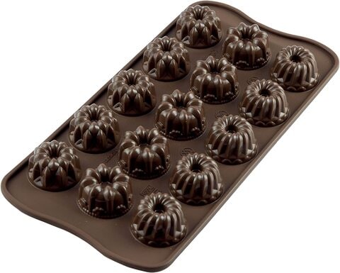 Silikomart Scg19 Platinum Silicone Fantasia Chocolate Mold, Brown (22.119.77.0065)