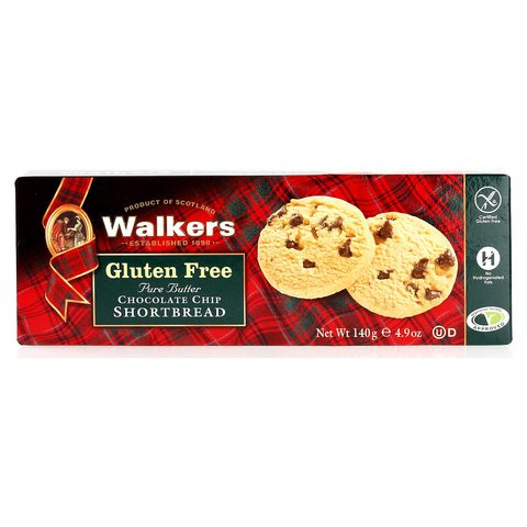 Walker&#39;s gluten Free Pure Butter Chocolate Chip Shortbread 180g