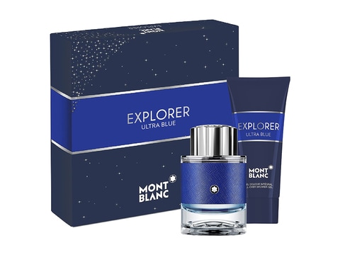 Montblanc Explorer Ultra Blue Men&#39;s Gift Set: Eau De Parfum 100ml + Shower Gel 100ml