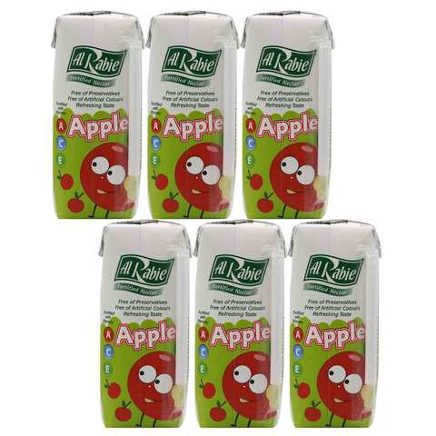 Al Rabie Juice Apple Flavor 120 Ml 6 Pieces