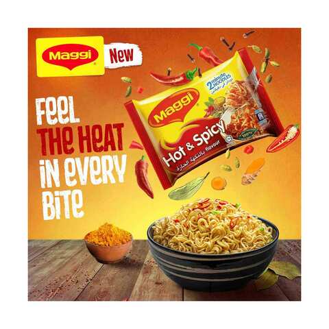 Nestle Maggi Hot And Spicy Noodles 78g Pack of 5