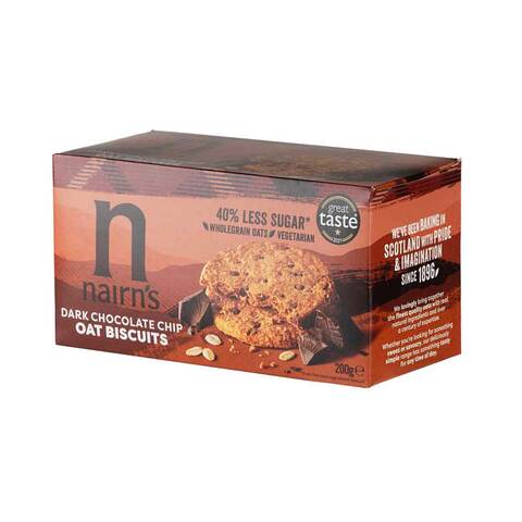 Nairn&#39;s Dark Chocolate Chip Oat Biscuits 200g