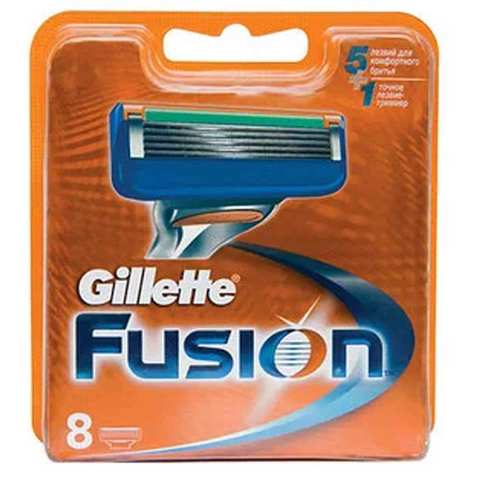 Gillette Fusion Razor Manual Cartridge 8 Pieces