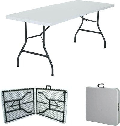 6ft folding store table and chairs