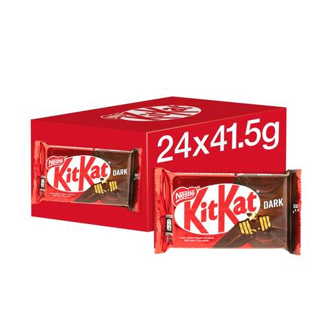 نستلة كيت كات   أصابع ويفر مقرمشة محشوة بالشوكولاتة الداكنة 41.5 جم × 24