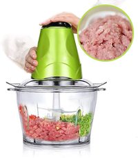 Food Chopper Electric Meat Grinder Machine Free Glass Bowl Grinder for Meat Vegetables Fruits and Nuts Chopper