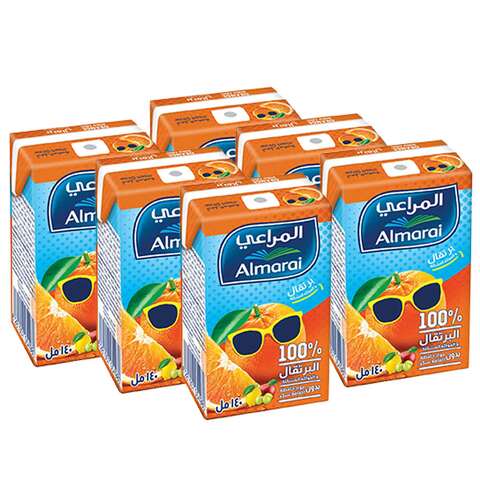 Almarai Juice Orange Flavor 150 Ml 6 Pieces