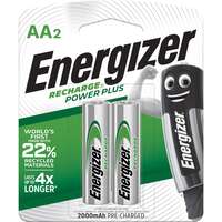Energizer Recharge Power Plus AA Batteries  Pack of 2
