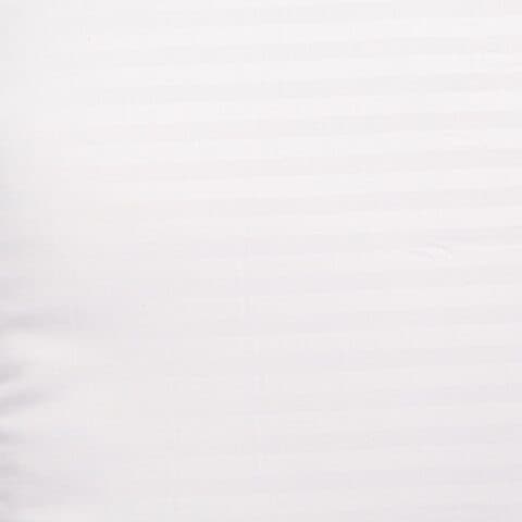 Maestro 100% Microfiber 90gsm Supersoft Stripe Mattress Topper 1Pc Polyester White 150x200 cm