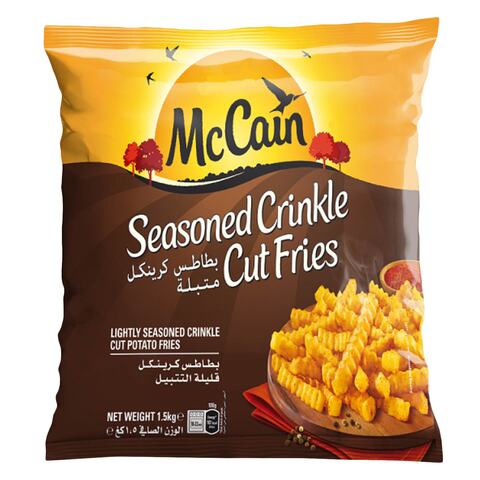 Buy McCain Seasoned Crinkle Cut Fries 1.5Kg in Saudi Arabia