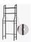 3 Shelf Towel Storage Rack Organizer Bathroom Shelf Black