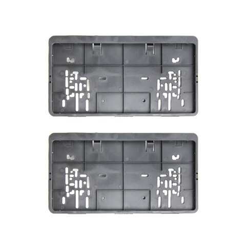 2 Pcs Sharjah Car Small Number Plate Holder Pair Frame For Front And Rear Side