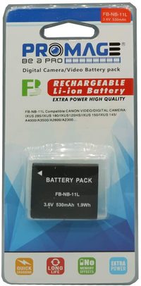 Promage Battery For Canon Nb11L Compatible With Canon Video/Digital Camera Canon Lxus 125 Hs 150 Hs 240 Hs Capacity: 680Mah