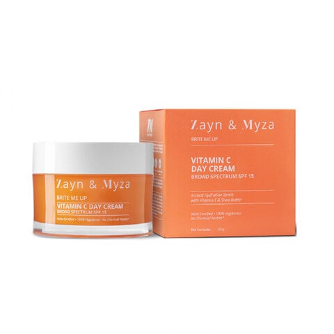 Zayn &amp; Myza Brite Me Up Vitamin C Day Cream Broad Spectrum Spf 15 50gr