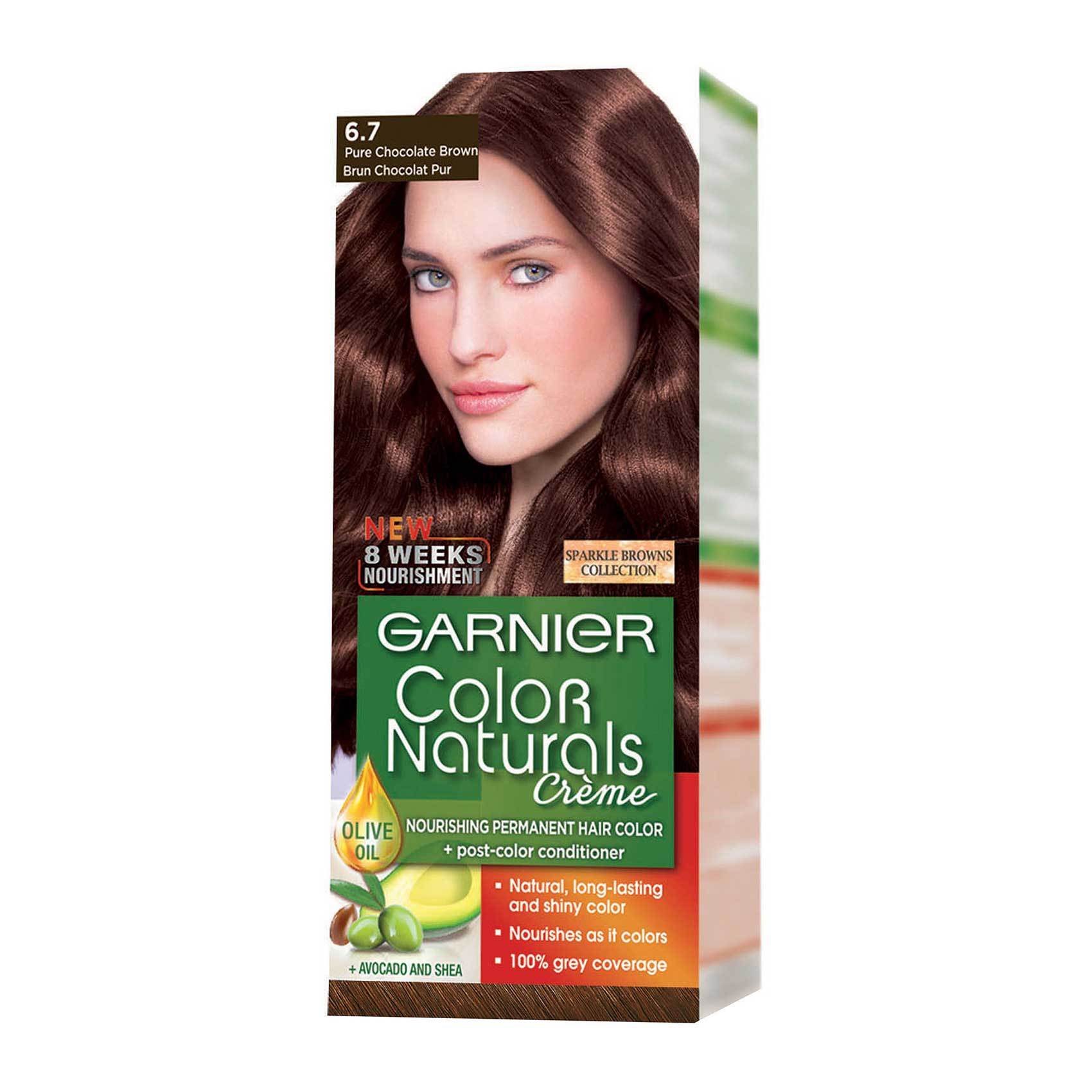 Buy Garnier color naturals creme 6.7 pure chocolate brown Online - Shop