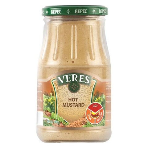 Veres Hot Mustard 190g