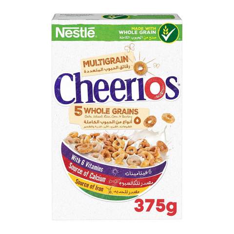 Buy Nestle Cheerios Multi Whole Grains Breakfast Cereal 375g in Saudi Arabia