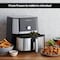 Instant Vortex Air Fryer, 5.7 L 6Quart, 6 OneTouch Cooking Programs, Digital Touchscreen, Large Square NonStick Fryer Basket, INP140306701GC, Stainless Steel